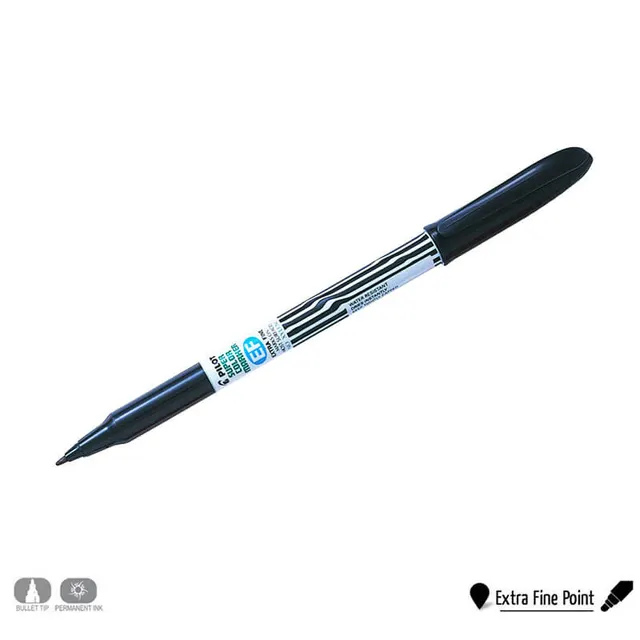 Pilot Marker Ef W/R Fine Black Scan-Ef-B