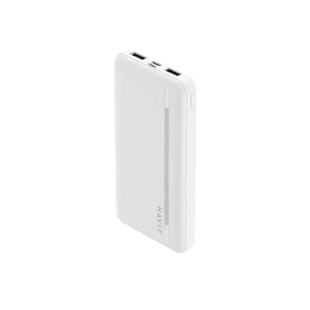 Havit Slim Power Bank 2x Usb-A 10000mAh PB89 White