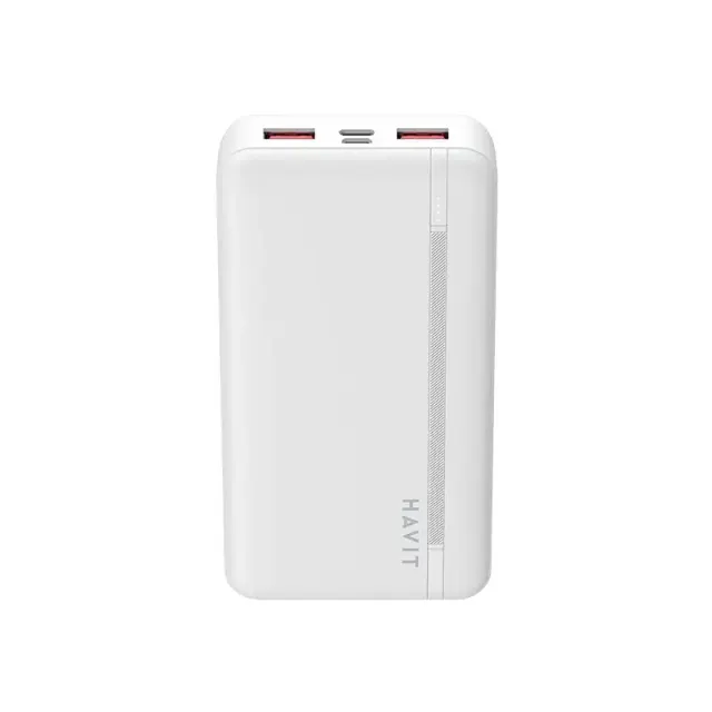 Havit Power Bank 2x Usb-A & Usb-C 20000mAh White PB92