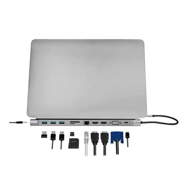 Logilink Docking Usb-C 11-PORT PD Silver UA0373