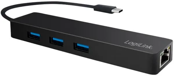 Logilink Hub Usb-C 3.1 3-PORT with Gigabit Adapter UA0313