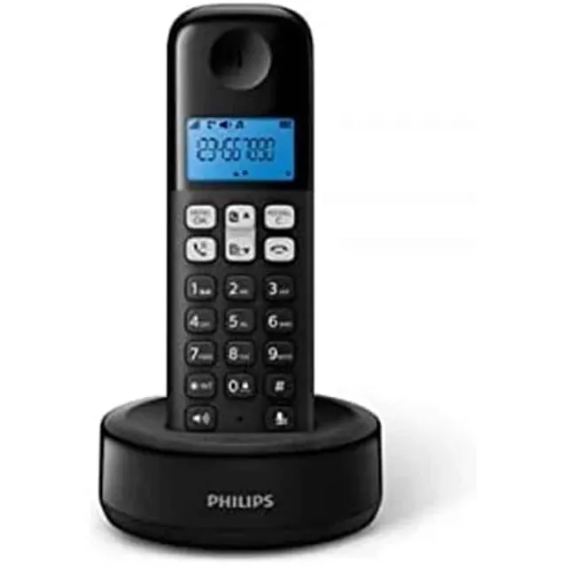 Philips Telephone Single with Loudspeaker D1611B Black