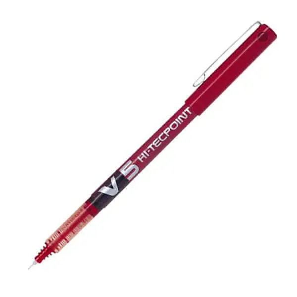 Pilot Pen V5 Hi-Tecpoint 0.5MM Red BX-V5