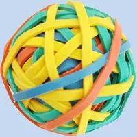 Rubber Bands Ball 60GR. Diam. 40MM Colour CE80348