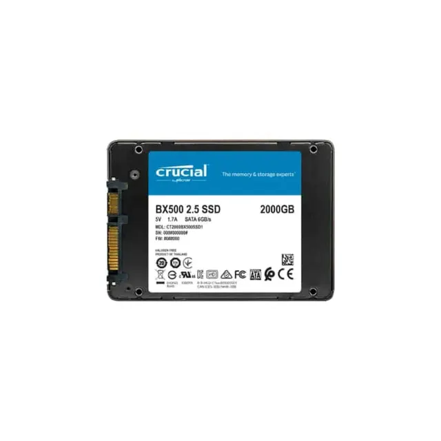 Crucial SSD 2TB BX500 540/500 CT2000BX500SSD1