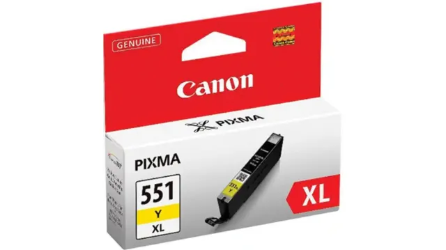 Canon Ink Cartridge 551XL Yellow