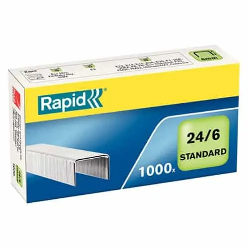 Rapid Staples 24/6 (1000) Silver