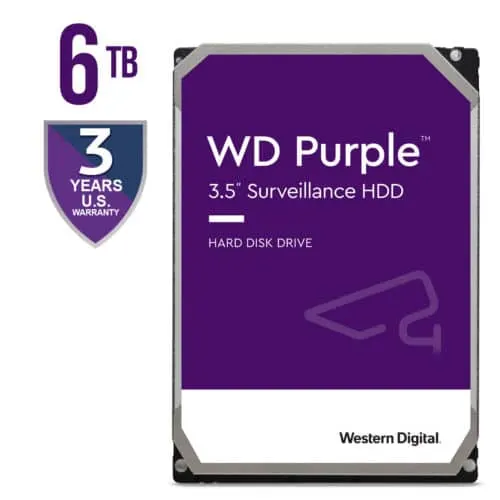 Western Digital HDD 3.5'' 6TB Sata Purple WD63PURZ