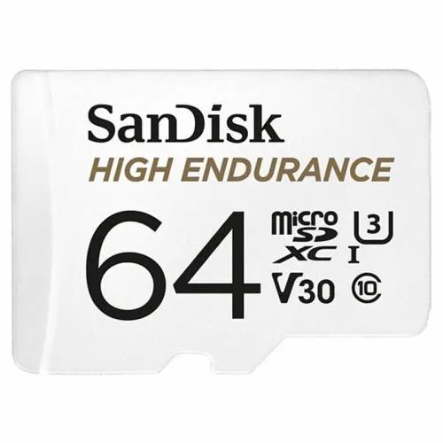 Sandisk High Endurance microSDHC Card 64GB for Dashcams & home monitor