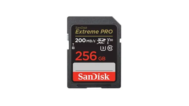 Sandisk Extreme Pro SDXC 256GB Class 10 U3 V30 Uhs-I