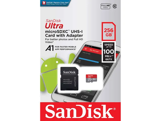 Sandisk Ultra microSDXC 256GB +SD Adapter