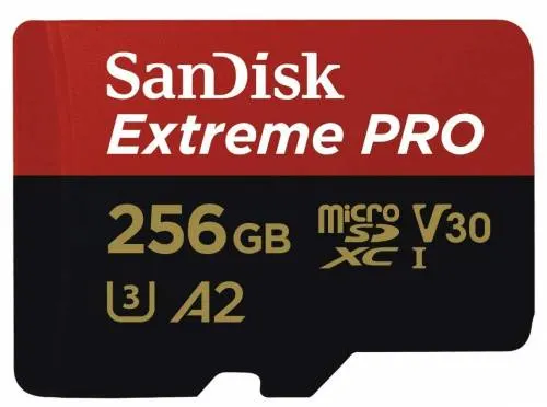 Sandisk Extreme Pro microSDXC 256GB + SD Adapter+Rescue Pro Deluxe 170MB/s A2 C