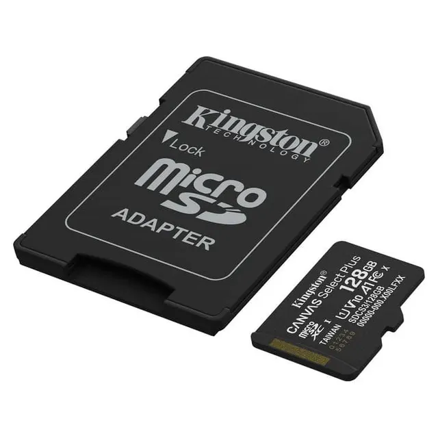 Kingston MicroSDXC Canvas Select Plus 128GB Memory Card + Adapter SDCS3/128GB