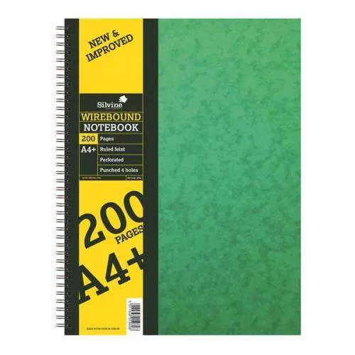 Silvine Spiral Note Book 200PAGES A4 SPA4