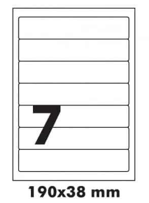 Markin Label 190X38MM