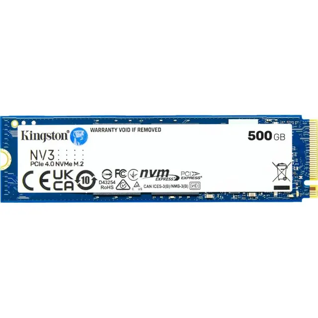 Kingston SSD NV3 M.2 2280 500GB NVMe PCIe GEN4x4 SNV3S/500G