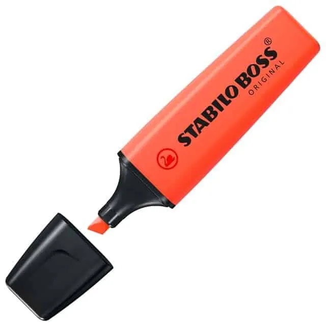 Stabilo Boss Pastel Mellow Coral Red