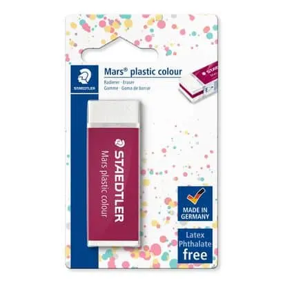 Staedtler Eraser Mars Plastic Colourn STD52650 E1-35