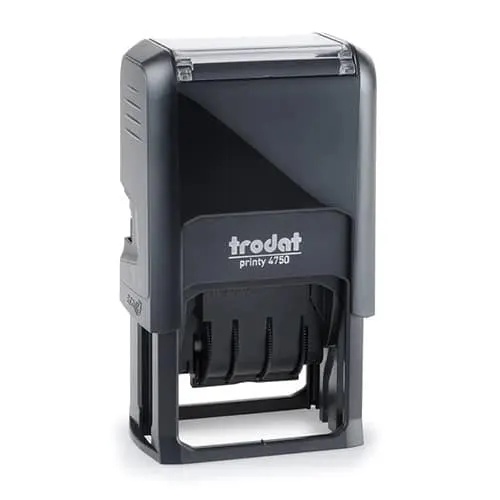 Trodat Stamp Paid & Date 41 24MM/4MM Black T-4750/L2