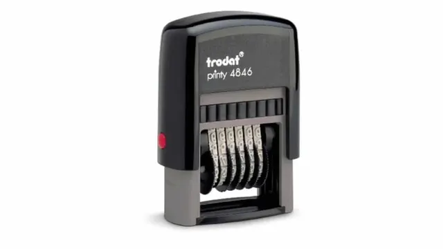 Trodat Printy Numbering Stamp 4MM T-4846 6 Digits