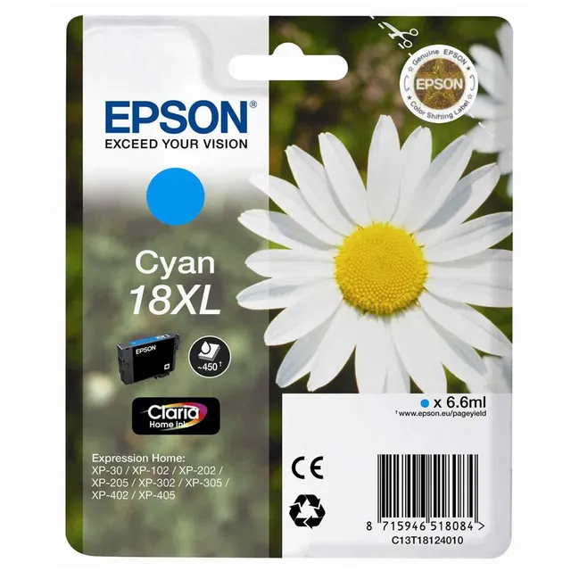 Epson Ink Cartridge 18XL Cyan