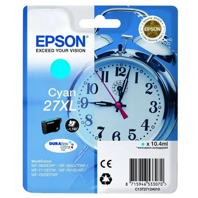 Epson Ink Cartridge T2712 (27CYAN XL)