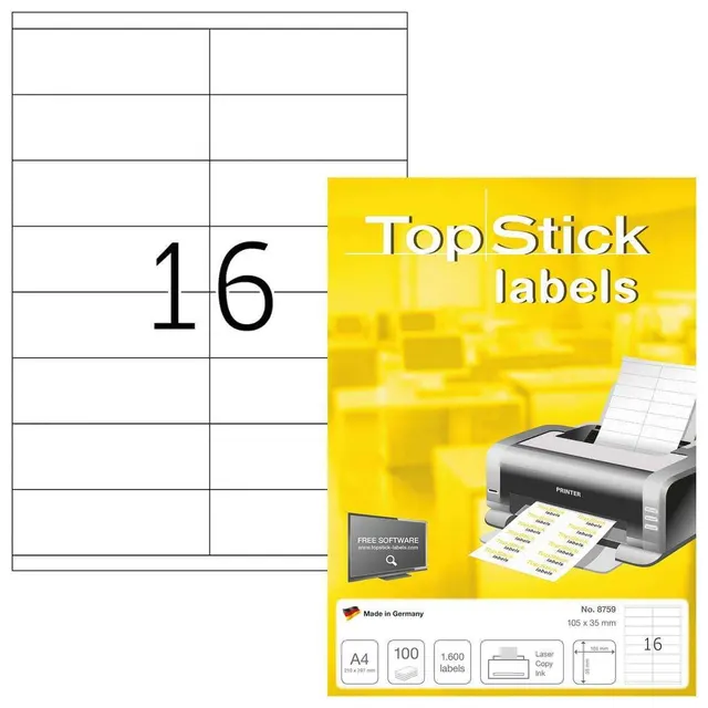 Topstick Computer Labels 105X35 TOP-8759