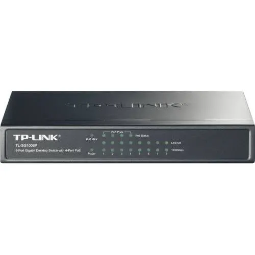 Tp-Link Switch 8-PORT Gigabit SG1008P 4-PORT POE SG1008P