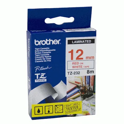 Brother Tape 12MM R/W TZ-232