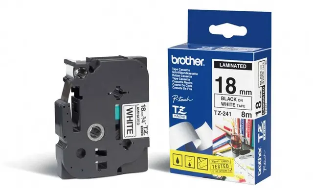 Brother Tape 18MM B/W TZE-241
