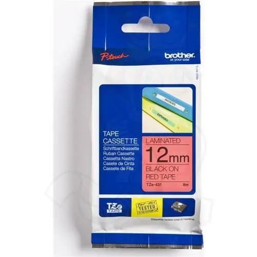 Brother Tape 12MM B/R TZ-431