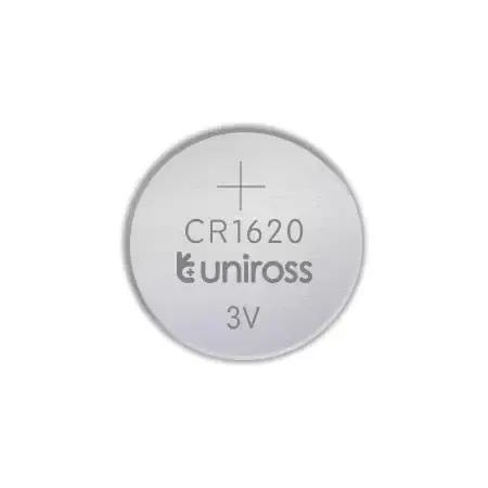 Uniross Battery Lithium Button Cell CR1620 (5PACK)