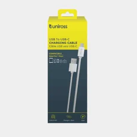 Uniross Charging Cable USB to Usb-C 2M UCA005