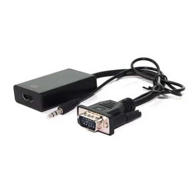 Value Cable Adapter, VGA+Audio - HDMI, M/F, 0.15 m
