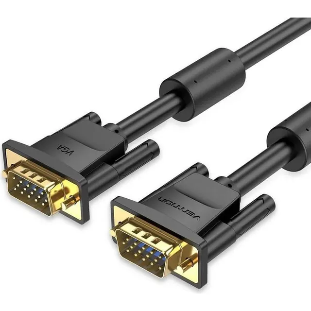 Vention VGA to VGA Cable Male to Male with Ferrite Cores 15M Black (Daebn)