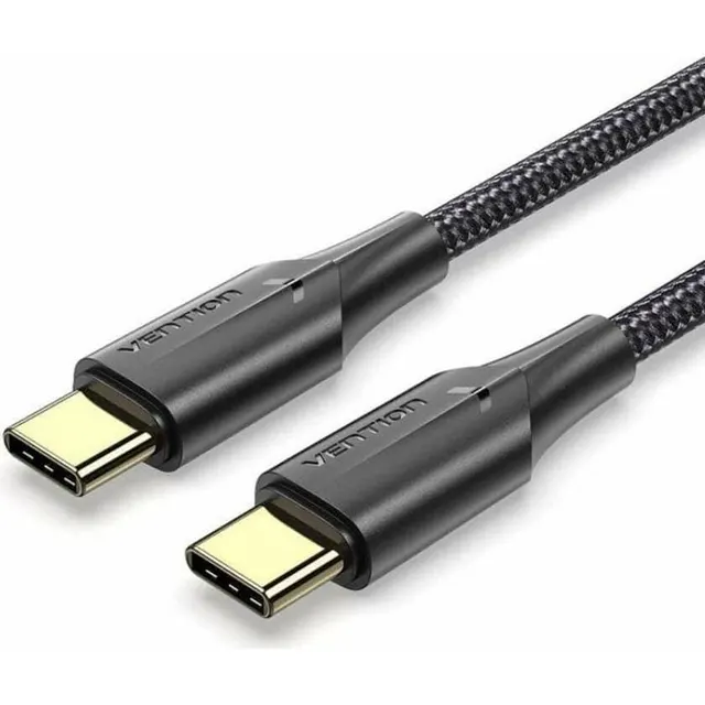 Vention Usb-C to Usb-C Braided Cable 60W 3M Black(Taubi)
