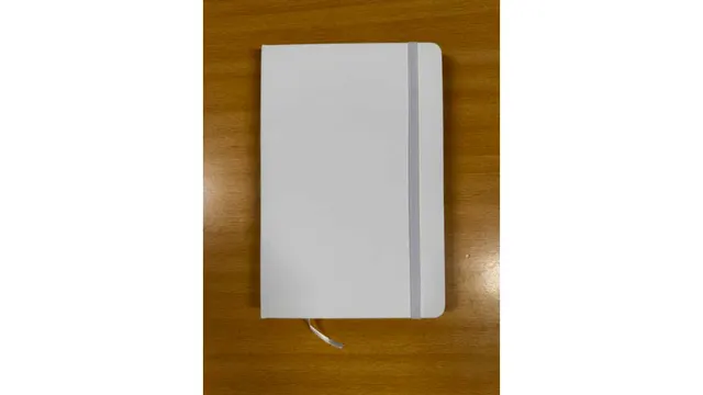 Executive Notebook 100 Sheets Hard Cover A5 White