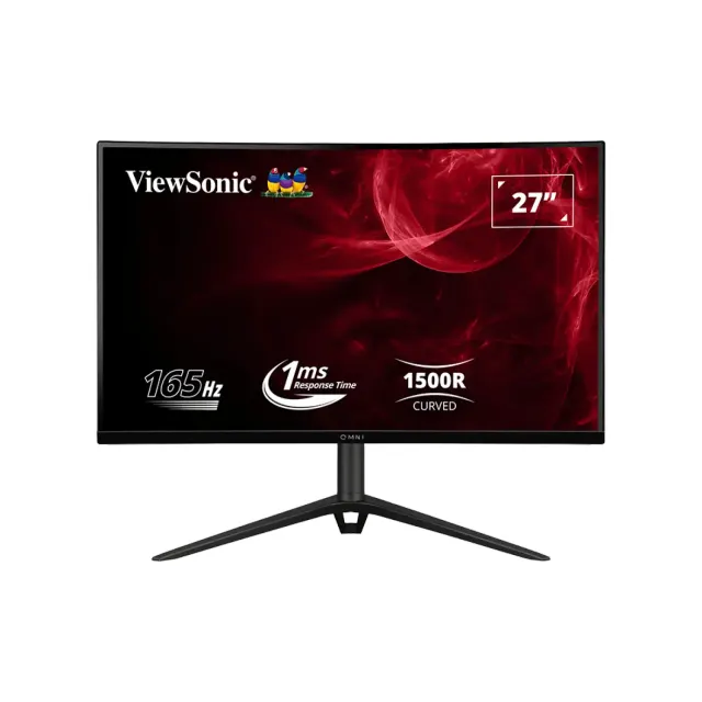Viewsonic Curved Monitor 27" LED 165Hz Height Adj (Vga/Hdmi) VX2718-PC-MHDJ