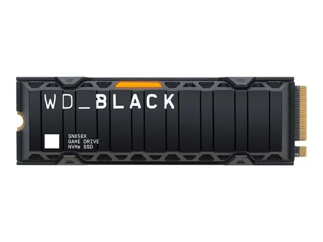 Western Digital SSD M2 2280 1TB Pcie GEN4 7300/6300 Heatsink (Black) WDS100T2XHE