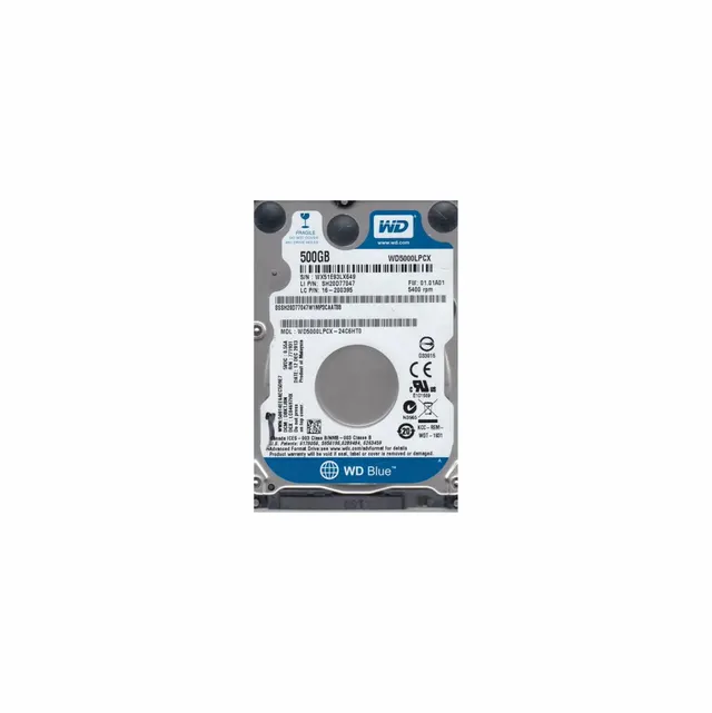 Western Digital HDD 500GB 2.5" Sata Cache Blue 7MM
