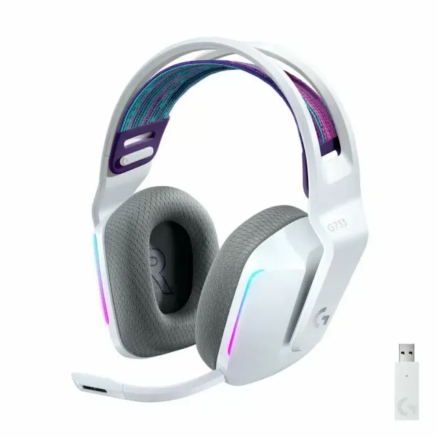 Logitech G733 Lightspeed Wireless Gaming Headset White 981-000883