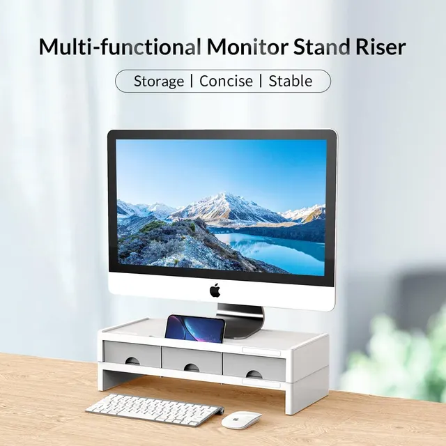 Orico Monitor Stand Double Deck with Drawers XT-02H